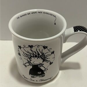 Black and White 'You Are a Blessing' Ceramic Mug